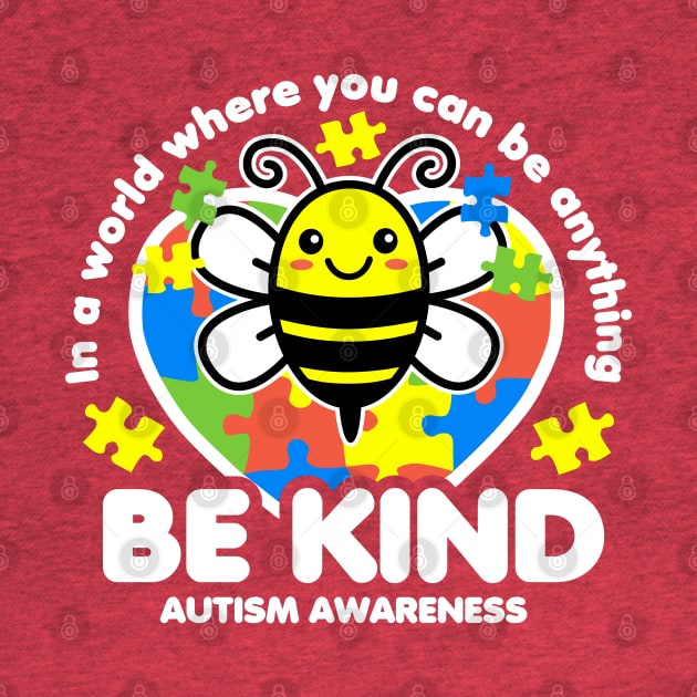 Be Kind Autism Awareness by DetourShirts